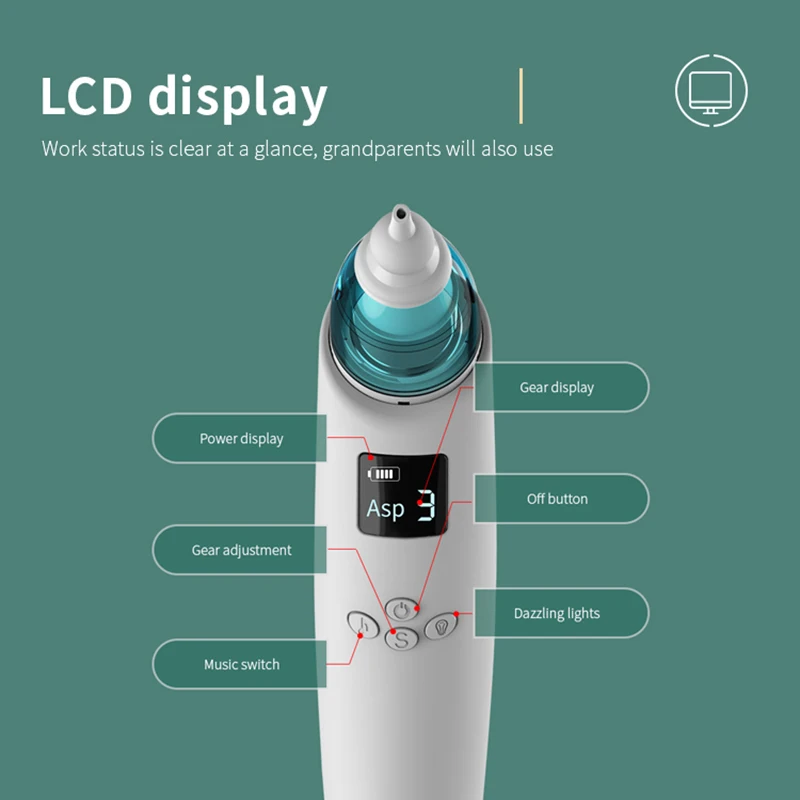 

Electric Safe Hygienic Nose Cleaner Silicone Snot Sucker For Newborn Infant Toddler Child Kid Care Gadgets Baby Nasal Aspirator