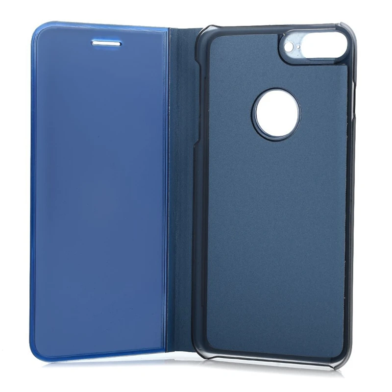 Роскошный чехол книжка с подставкой для IPhone 7 прозрачные зеркальные чехлы из