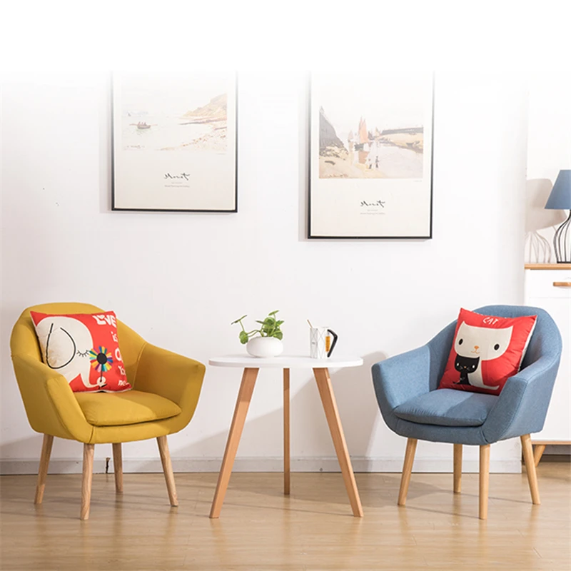 Скандинавский одноместный диван для маленькой квартиры простой современный