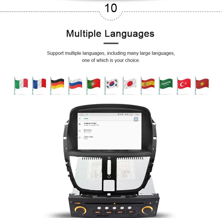 JDASTON Android 10,0 автомобильный dvd-плеер для peugeot 207 2007- 1 Din Автомобильный Радио gps навигация WiFi DAB+ Canbus видео Bluetooth