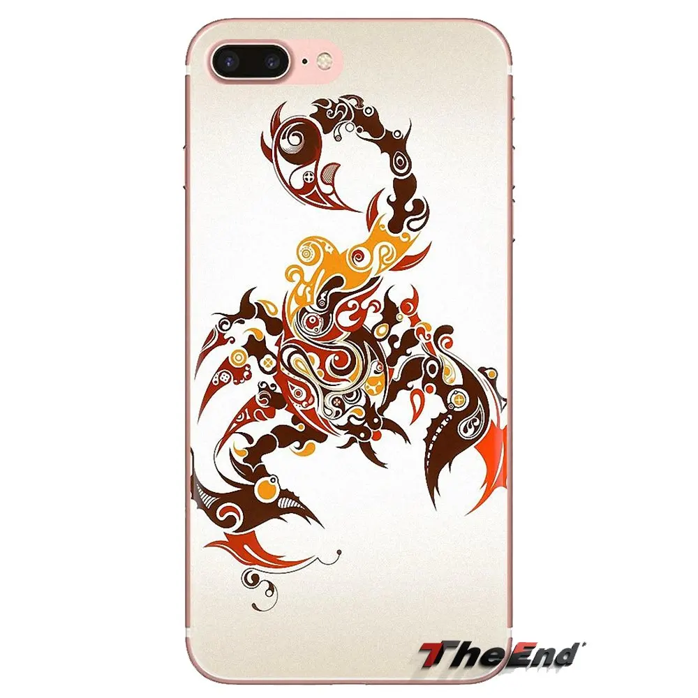 Прозрачный мягкий чехол с изображением черного животного скорпиона для huawei P Smart