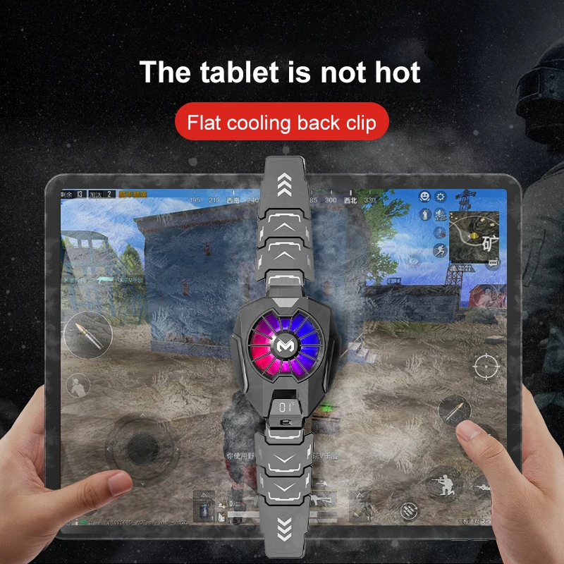 

Semiconductor Refrigeration DL05-PAD Tablet Radiator Flat Computer Live Game Air-cooled Fast Cooling Device Cooler New 2021