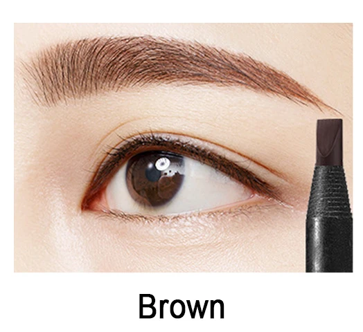 Brown 5 шт. Водостойкий карандаш для бровей, вытягивающий шнур, отшелушивающий карандаш для бровей, для маркировки, контуров, татуажа и микроблейдинга бровей пму - Цвет: Brown
