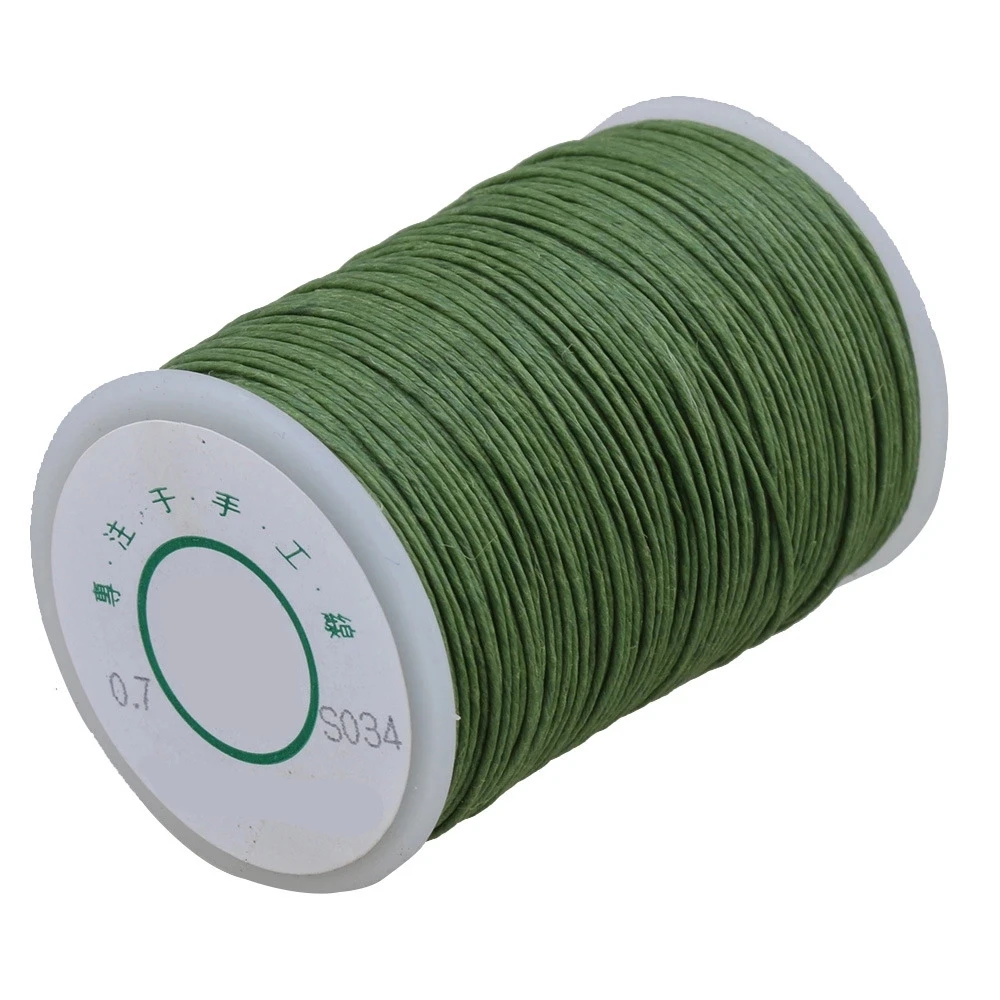 

Grass Green 0.7mm Handwork Leather Sewing Craft Stitching Waxed Thread