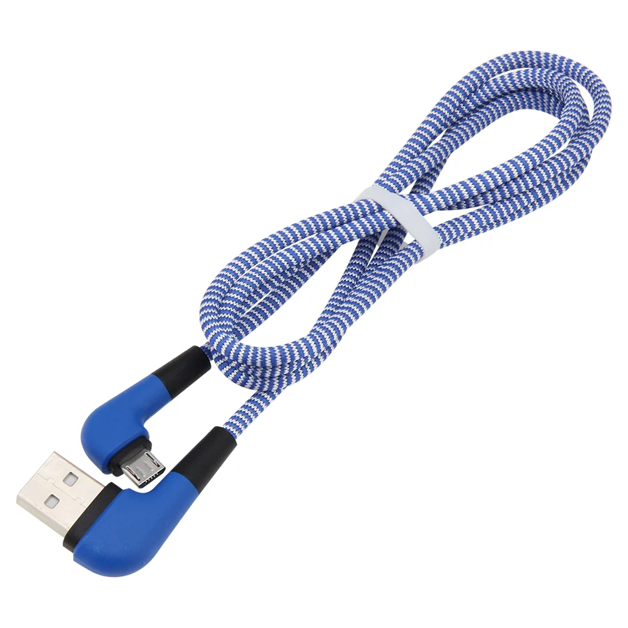 

300pcs 90 Degree Elbow Data Cable Micro USB Type C Cable Charging For iPhone iPad for Samsung USBC Mobile Phone Charger Cord 3ft