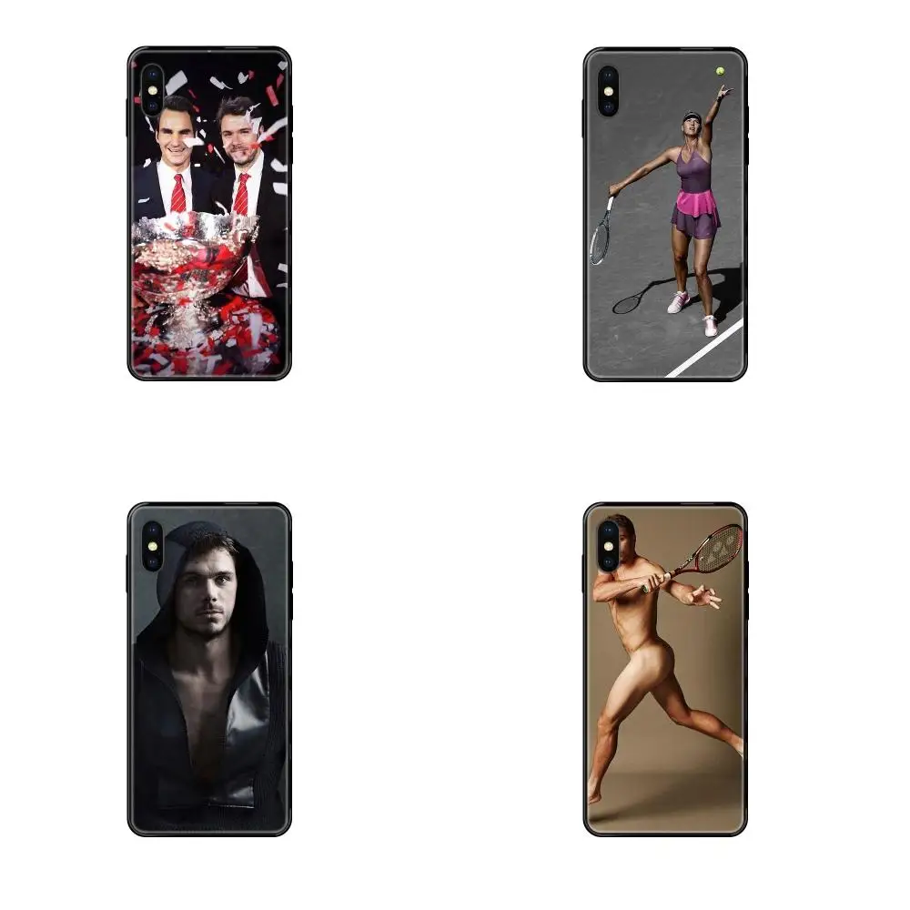 Мягкий Силиконовый ТПУ черный чехол для Xiaomi Mi Note A1 A2 A3 5 5s 6 8 9 10 SE Lite Pro Ultra Stanislas Wawrinka