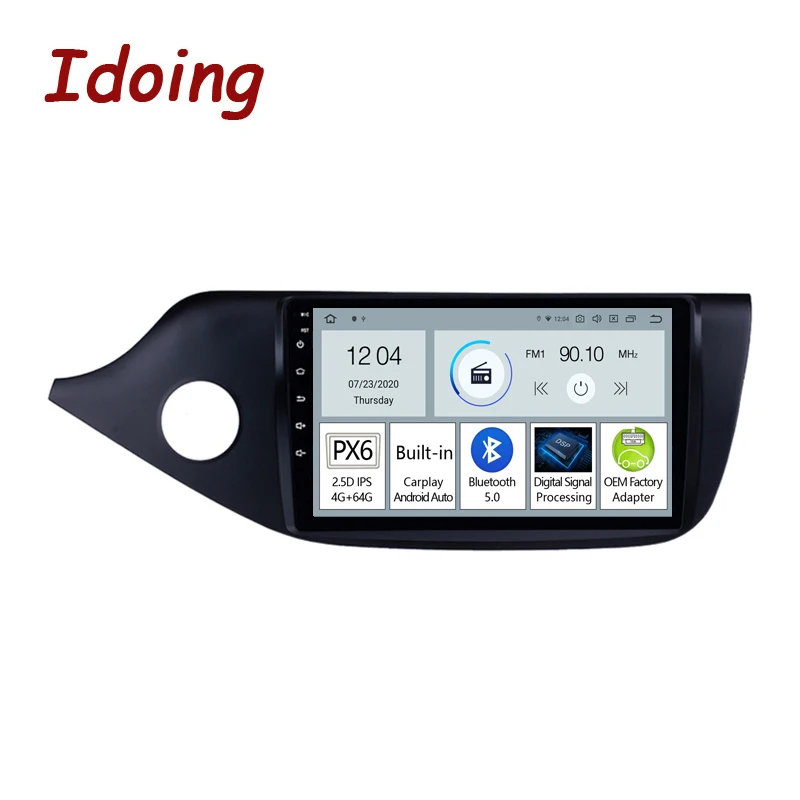 Idoing 9&quotAndroid Car Radio Player For Kia CEED Ceed 2 JD 2012-2018 PX6 GPS Navigation Carplay Auto Head Unit Bluetooth 5.0 NOdvd |