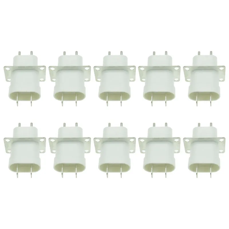 

10Pcs Electronic Microwave Oven Magnetron Plug 4 Filament Pin Sockets Converter Home Microwave Oven Spare Parts