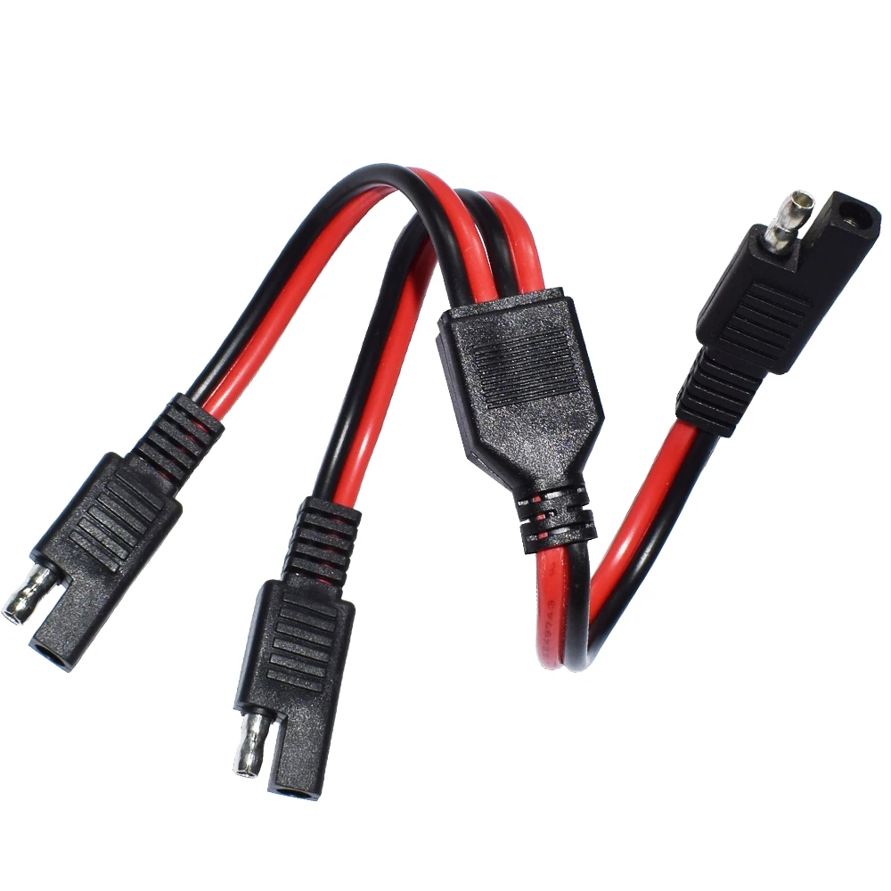 Автомобильный Y образный разветвитель 14AWG SAE DC Power Удлинительный кабель 1 2