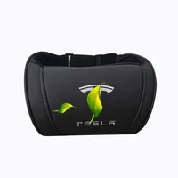 wholesale suitable for tesla car headrest tesla model3modelxs leather neck pillow memory foam pillow