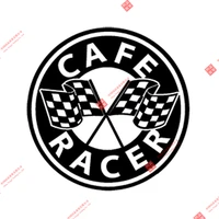 creative car styling car sticker cafe racer aufkleber auto moto stickers zielflagge motorrad rennen stickers