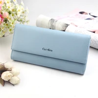 new fashion women wallets long style multi functional wallet purse letter decoration pu leather female clutch card holder