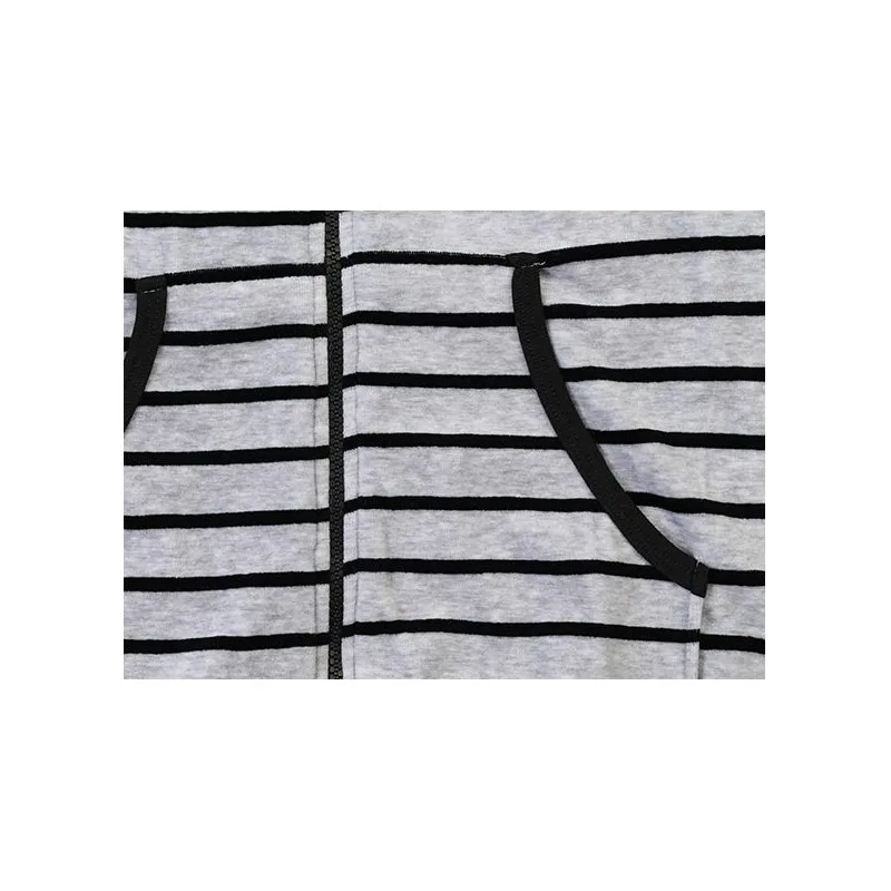 Осень-зима женские повседневные полосатые пижамные комплекты Женское пальто с