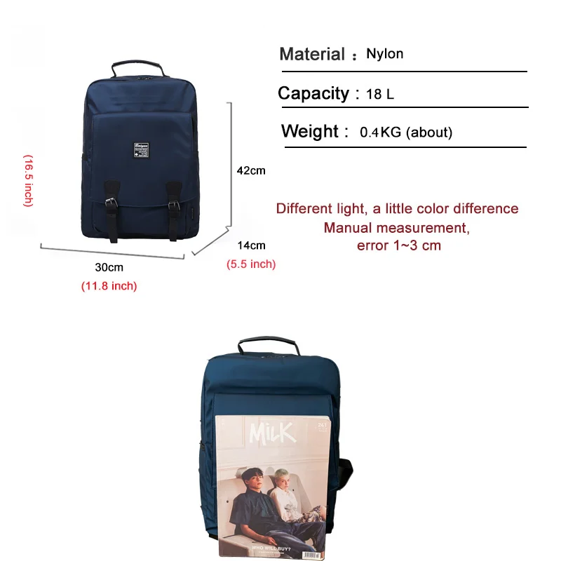 Мужской и женский рюкзак в британском стиле Новинка 2020 года Нейлоновая