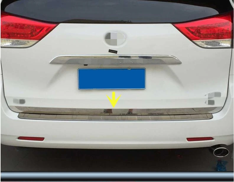 

Для Toyota Sienna 2018 2019 2020 1 шт. задняя дверь из нержавеющей стали задняя фонарь отделка Аксессуары для автомобиля Стайлинг 1 шт.