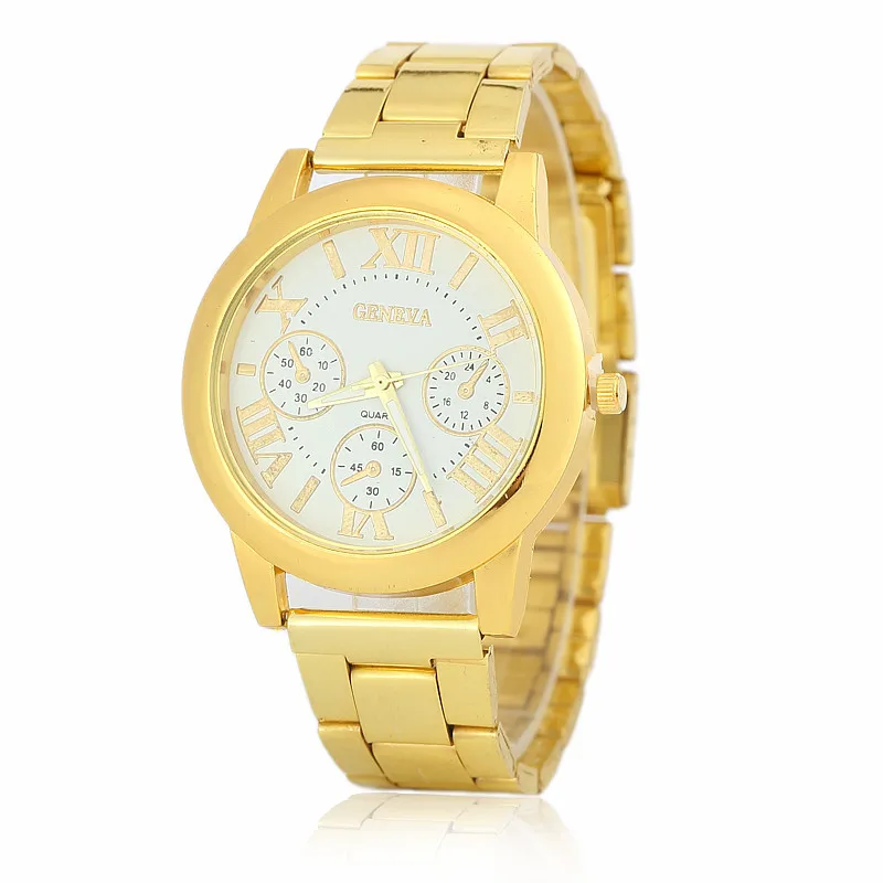 

Cross-border stainless steel pink quartz watch men and women best selling business wish explosion