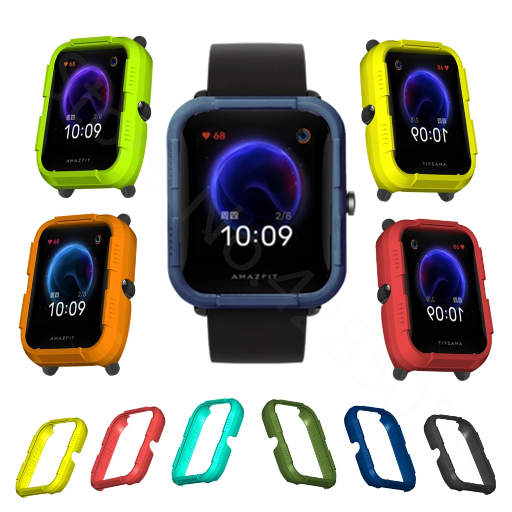 Жесткий ПК чехол КРЫШКА ДЛЯ Amazfit Bip U защитная рамка в виде ракушки для Huami BipU поп