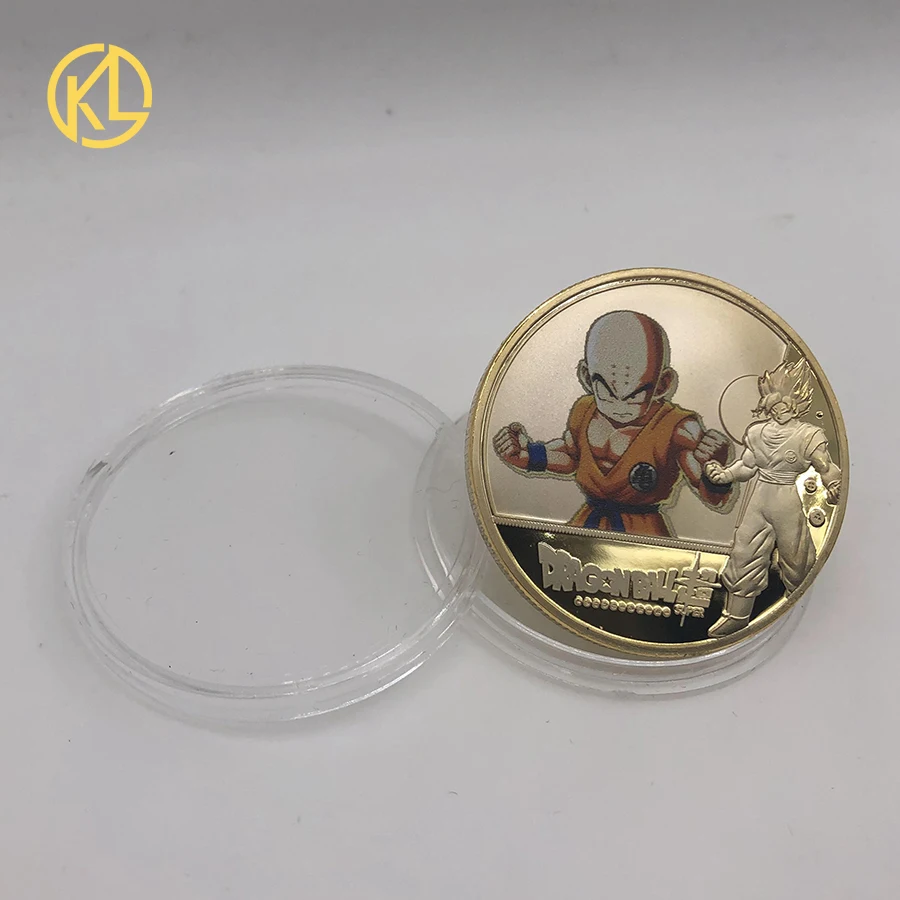 KL дракона фигурки из ИГРЫ Dragon Ball DBZ (Friez позолоченные Коллекционные монеты