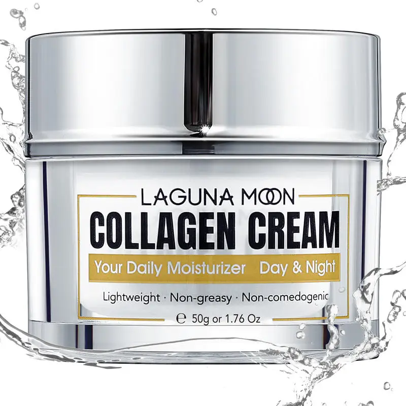 

Коллагеновый крем для лица LAGUNAMOON с витамином E, ночные кремы для лица, увлажняющий коллаген для женщин, гидролизованный парабен, против морщ...