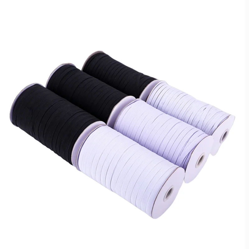 Rubber Band 3mm Elastic Bands Ribbon White Elastiek Rubber Tape Rope Line for Trouser Clothing Sewing Accessories DIY Mask Craft