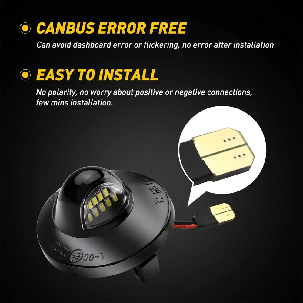 2 шт. светодиодные автомобильные лампы для номерного знака Ford F-150 Raptor 1990-2014 |