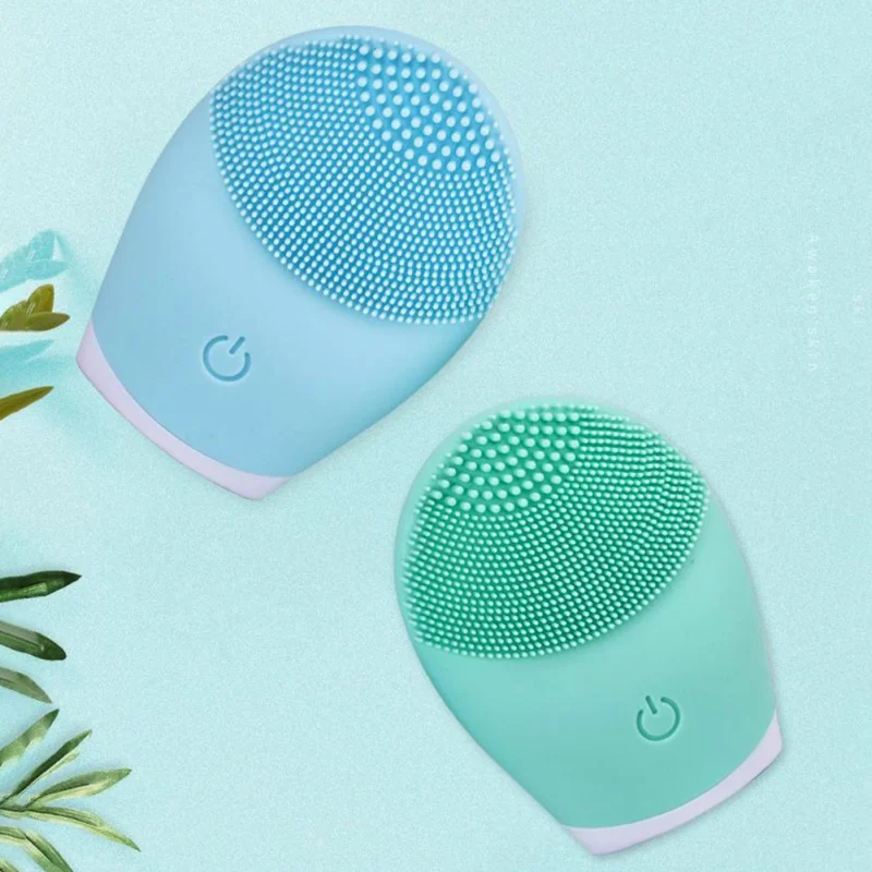 Силиконовая щетка для очищения лица электрическое очищающее средство кожи