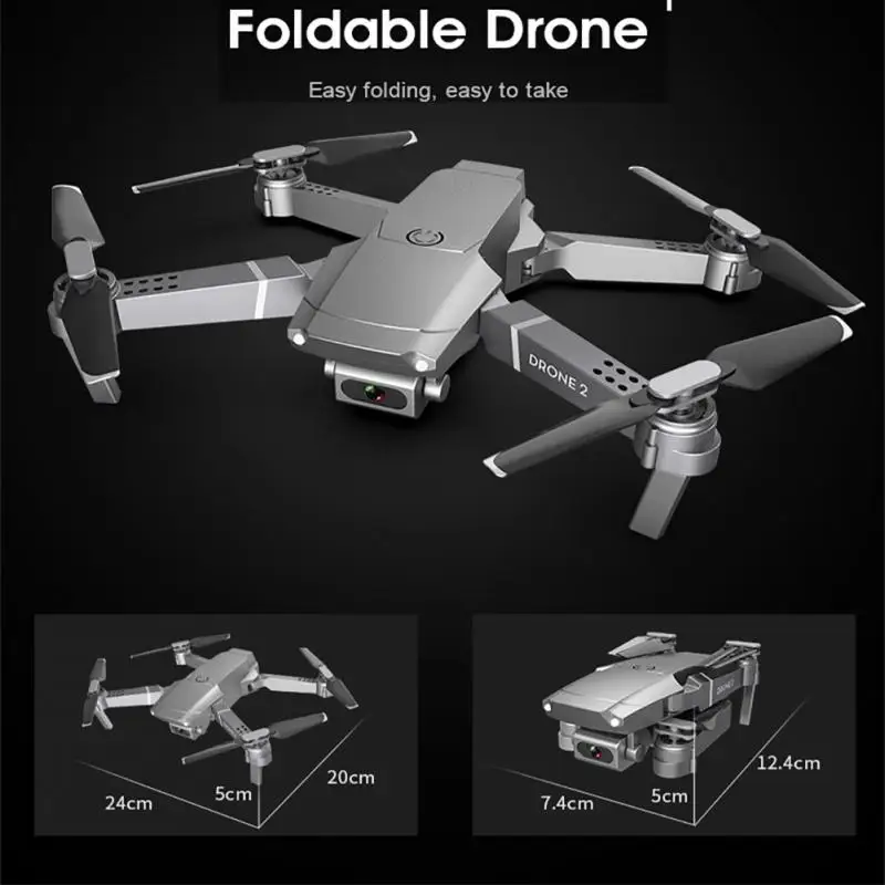 2020 Новый E68 WIFI FPV мини Дрон с широким углом HD 4K 1080P камера режим удержания высоты RC