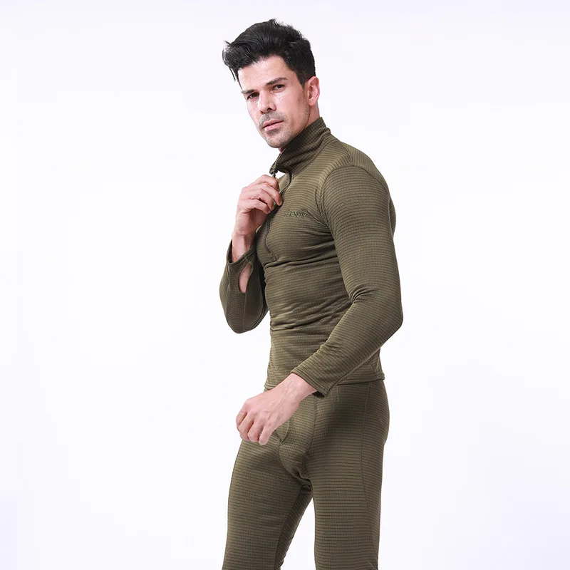 

Mens Fleece Thermal Underwear Sets Winter Thick Warm Long Johns Casual Fitness Clothes Long Compression Underwear Pant Sets