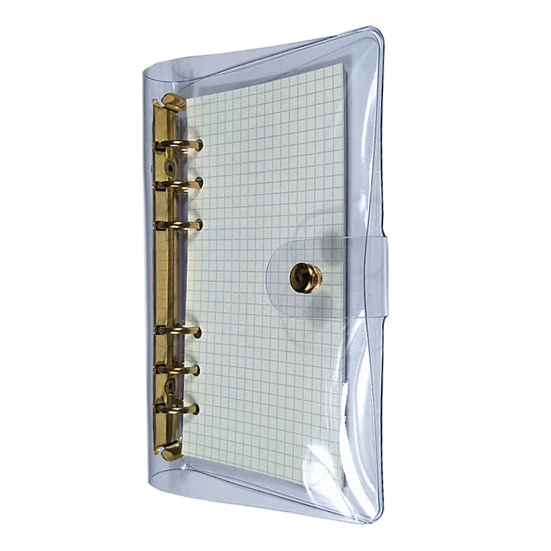 1 шт. A6 Прозрачная крышка ноутбука из ПВХ свободные дневник катушки записная