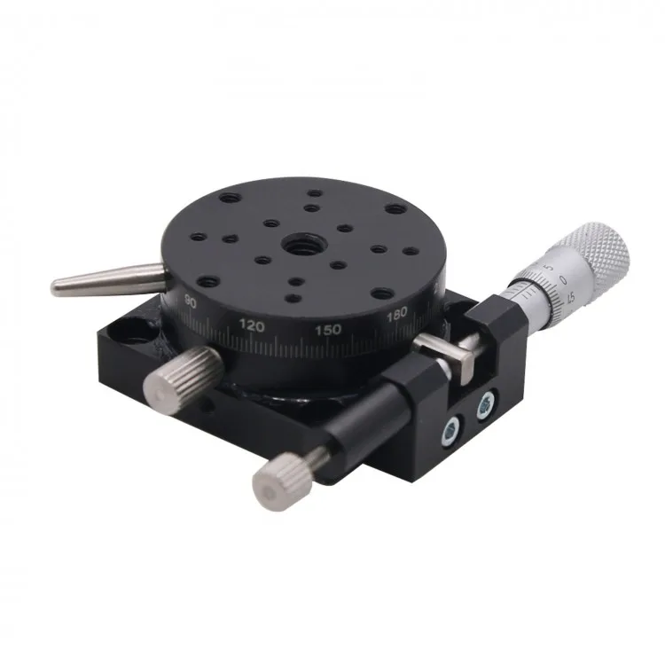 

RJ40-L 40*40mm R Axis Manual Displacement Platform 360 Degree Rotating Sliding Stage Precise Bearing Linear Stage