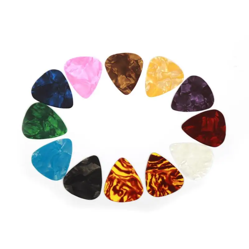 

100 Pcs/Set New Acoustic Picks Plectrum Guitar Pick Electric Smooth Guitar Pick Fingertip Protector Parts Accessories