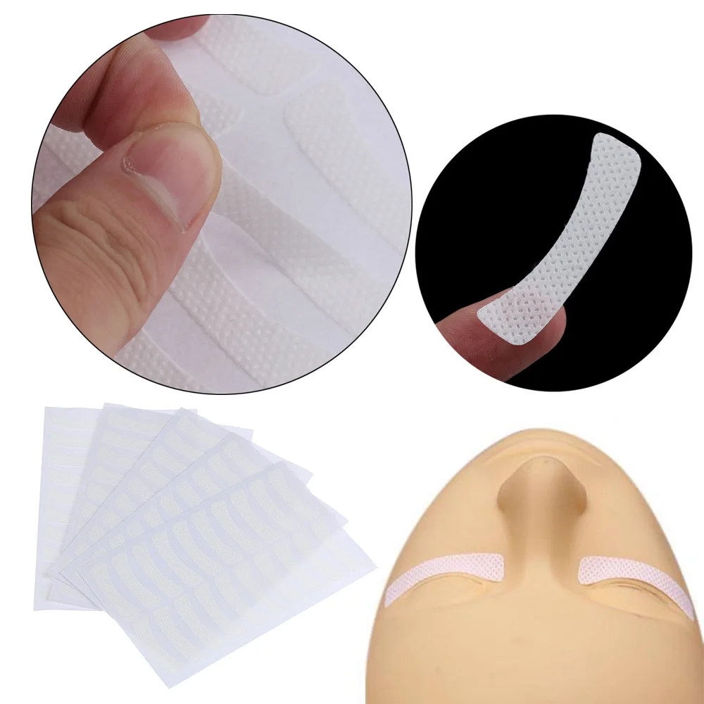 100 шт. магнитные ресницы белые накладные тканевые подкладки наклейки клейкая