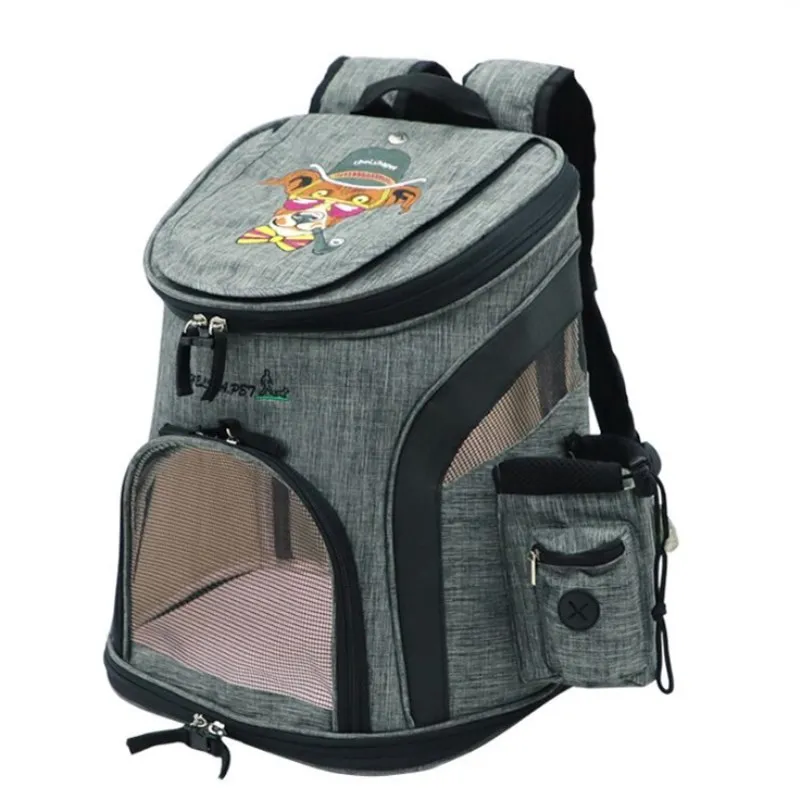Dog Carrier Backpack Bag Breathable Dogs for small dogs Cat Bag Portable Pet Shoulder Dog Stuff Hiking Travel Walking Riding - Цвет: as picture