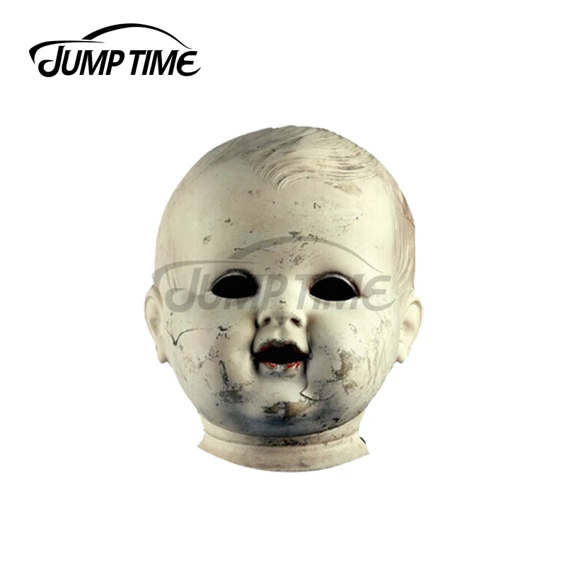 

Прыгать время 13x11,8 см жуткий старинный фарфор куклы наклейки для автомобиля и надписи аниме модные прикуса царапин Водонепроницаемый винил...