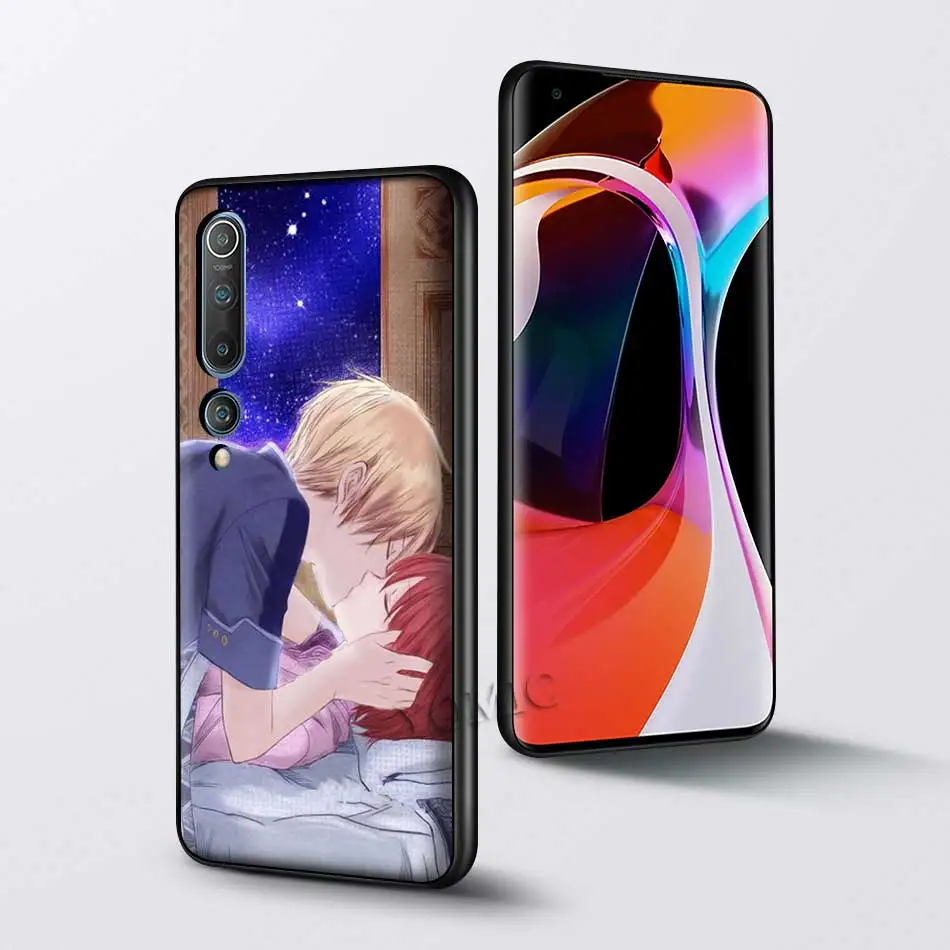 

Soft Phone Case for Xiaomi Mi Note 9T 10 CC9 CC9E A2 A1 8 Lite 9 SE Poco F1 F2 Pro Black Tpu Cover Snow White With The Red Hair