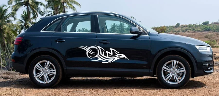 Виниловая наклейка на автомобиль с солнечными волнами 58*20 см | Автомобили и