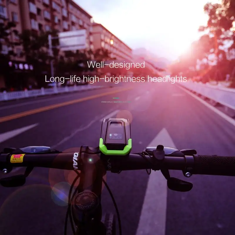 4000mAh Induction Bicycle Front Light Set USB Rechargeable Smart Headlight With Horn 800 Lumen LED Bike Lamp Cycling FlashLight | Спорт и