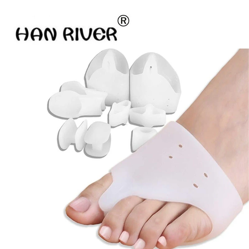

HANRIVER 6 pieces for hallux valgus orthotics Toe separator corrective insoles each toe