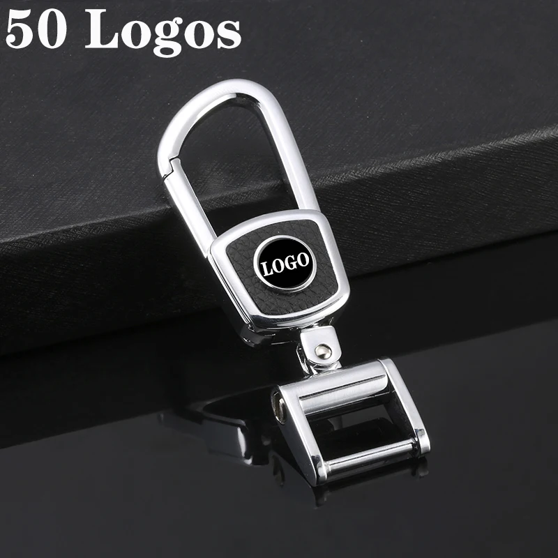 

Car Logo Keychain Keyring Zinc Alloy Styling for Mitsubishi Mazda Chevrolet Honda Toyota Hyundai BMW Audi Nissan Key Decoration