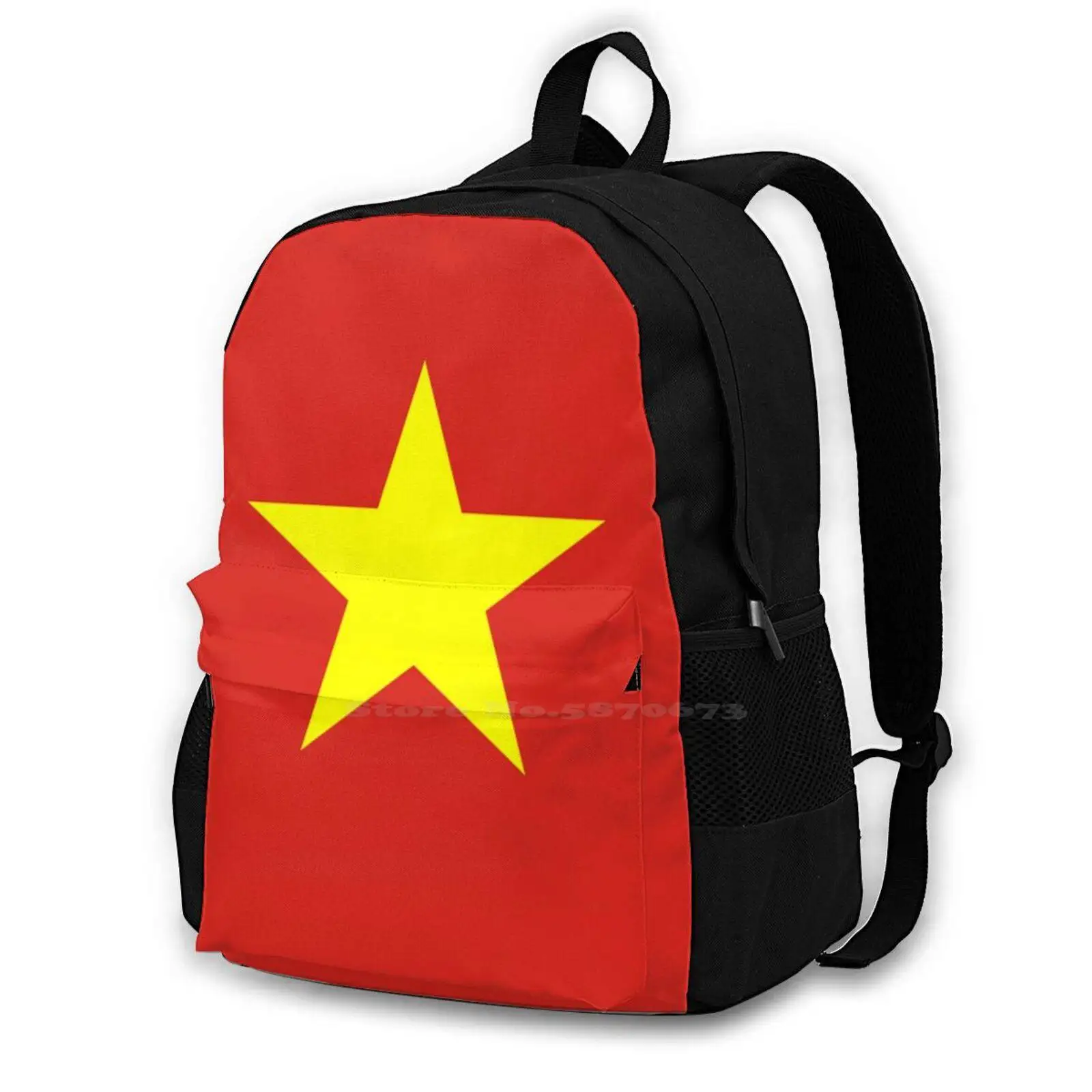 

Vietnam Backpack For Student School Laptop Travel Bag Vietnam Flag Of Vietnam Vietnam Flag Vietnamese Vietnamese Flag World