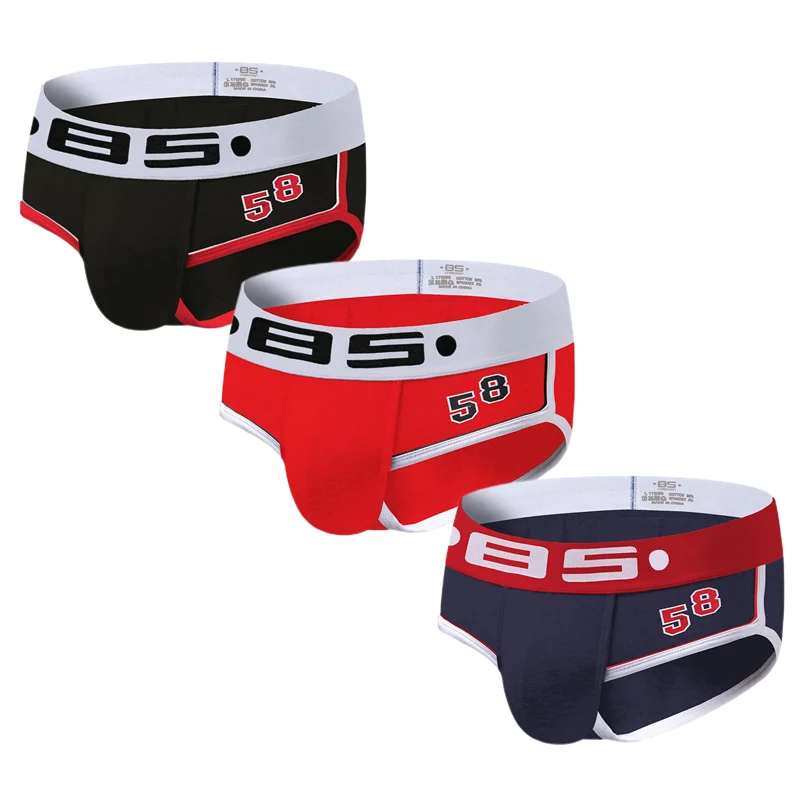 

Трусы мужские хлопковые 3 шт./Лот, удобное нижнее белье, Комплект трусов, брифы