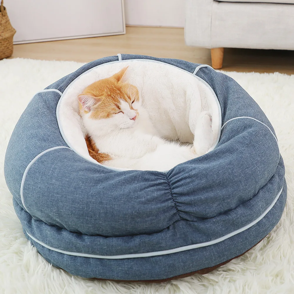 Кошачье гнездо Тип обертывания глубокий спящий питомец котенок щенок Дом