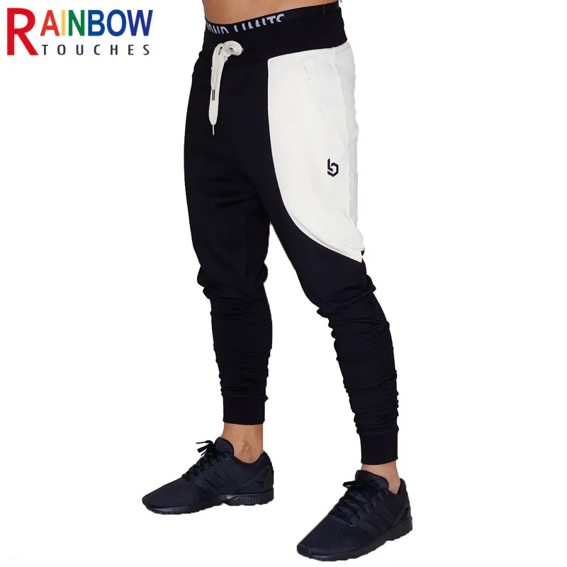 

Rainbowtouches Pants Men 2021 New Causal Jogging Fitness Training Sportswear Trousers Breathable Stitching Color Pencil Pants