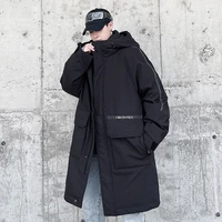mens clothing 90 duck down jacket medium and long coat solid color warm loose winter free shipping direct selling new 2021