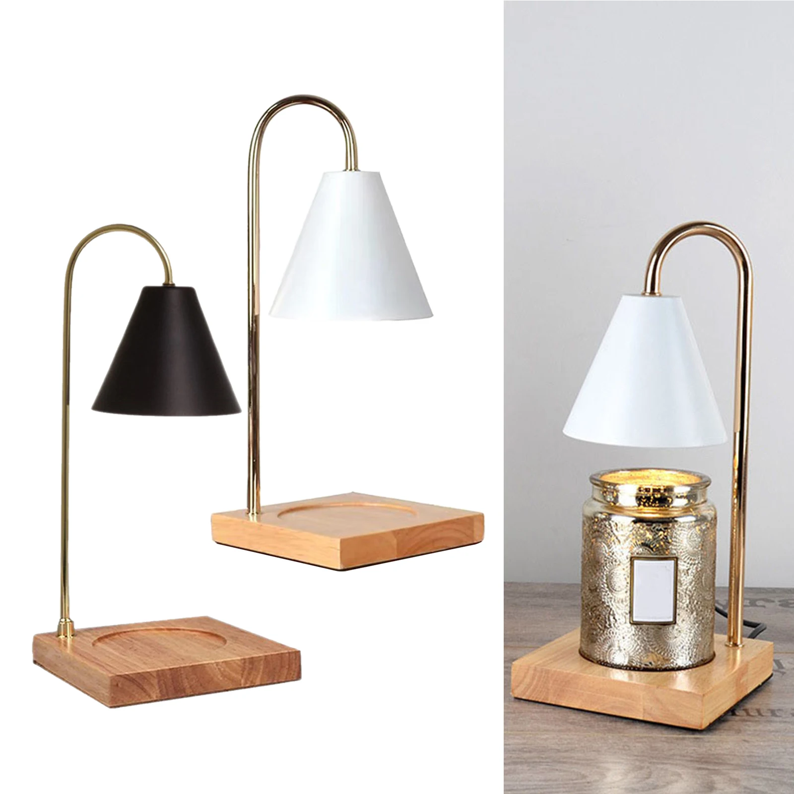 

Wax Melter Light Fragrance Lamp Tablre Lamp Candle Warmer for Wax Cubes Freshener Wax Melter for Home Office Kids Room