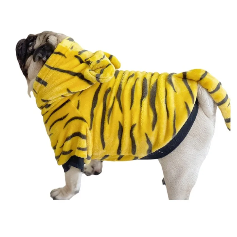 

Funny Tiger Cosplay Dog Clothes Winter French Bulldog Clothing Poodle Bichon Schnauzer Pug Welsh Corgi Shiba Inu Bulldog Coat