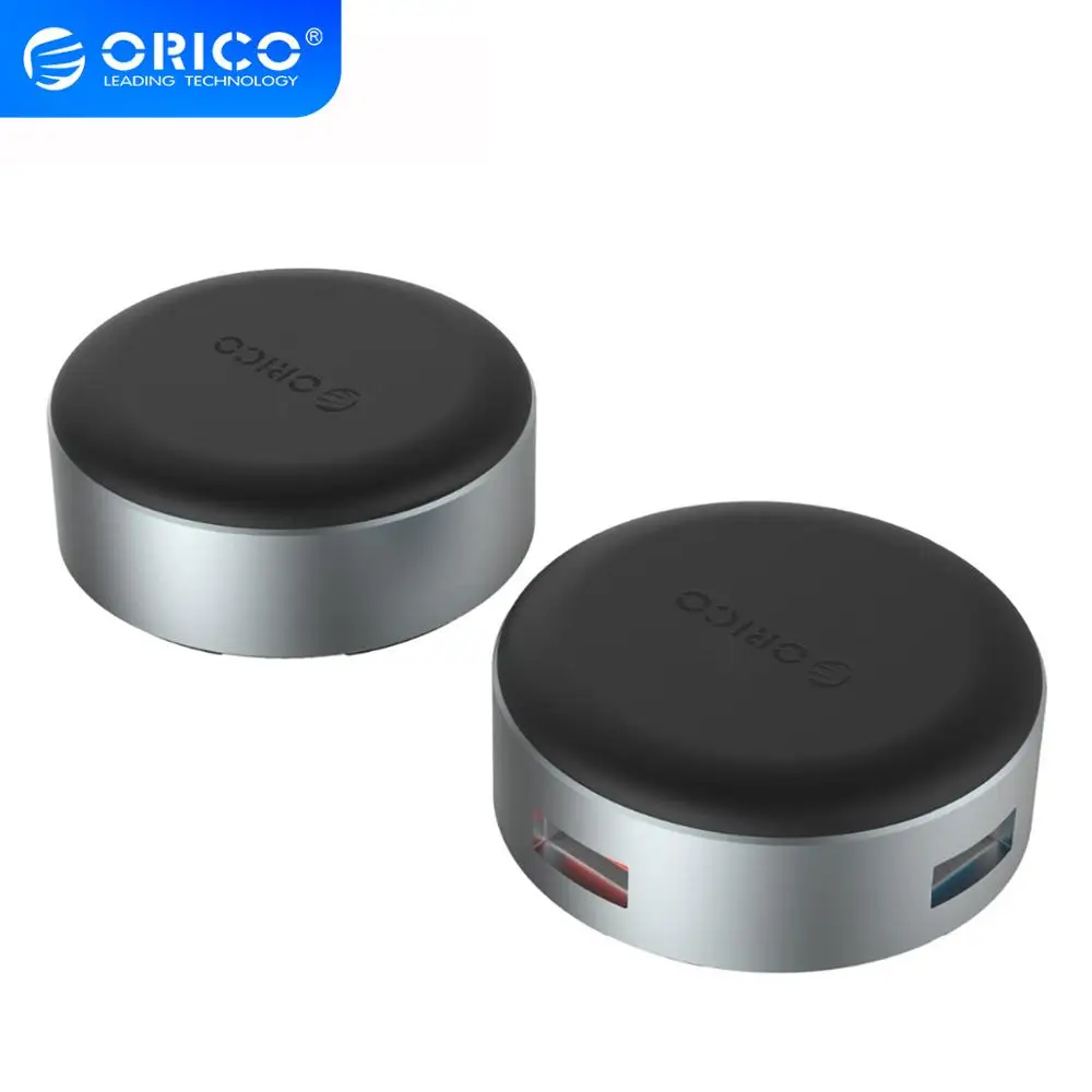 Алюминиевый Концентратор ORICO с 3 портами USB 0 5 Гбит/с серебристая и черная