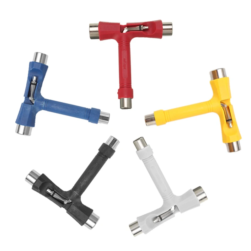 

Professional All-in-one T-type Skate Tool Screwdriver Socket Multi-functional Mini Skateboard Tool Scooter Parts
