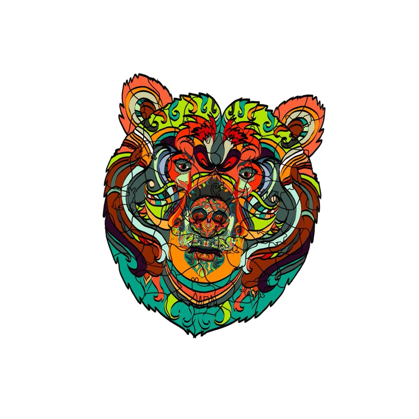 

Wooden Jigsaw Puzzle Unique Shape Animal Puzzle for Kids Adults