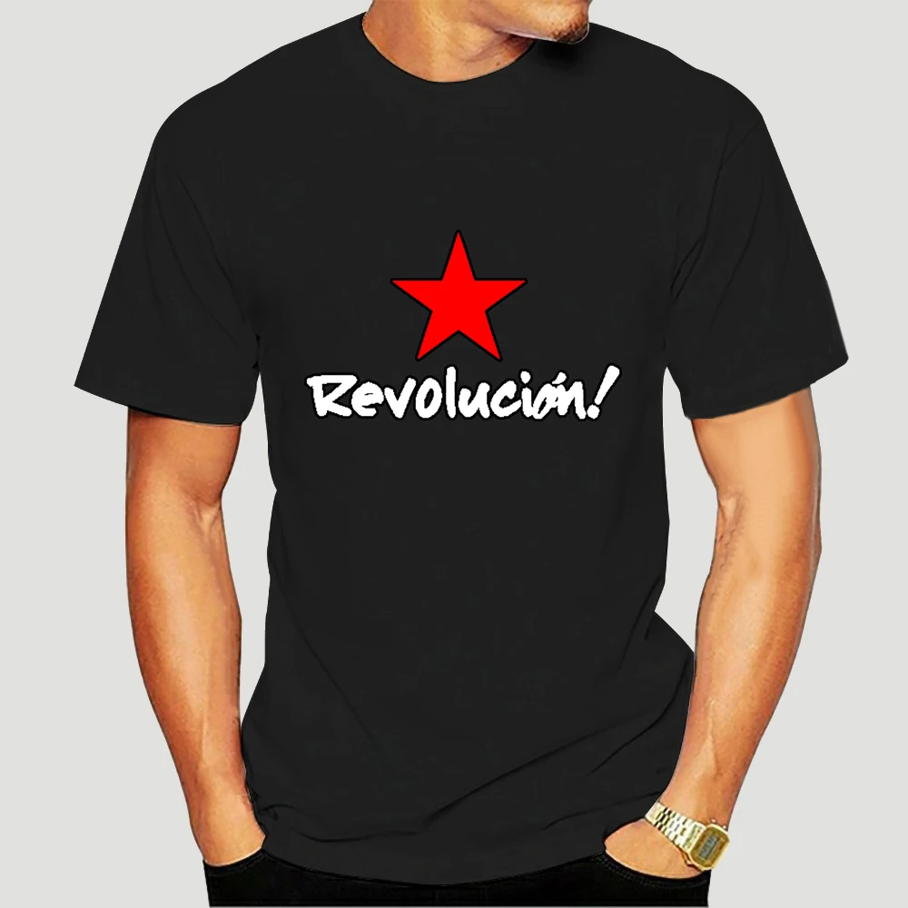 

Che Guevara Revolucion Revolution t shirt create cotton O Neck Vintage Crazy Humor summer cool shirt 8703X